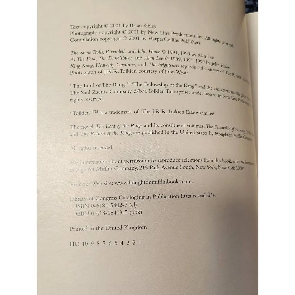 The Lord of The Rings Official Movie Guide #A75
